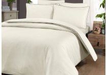 Постельное белье сатин Premium La Romano - Lucca Cream (Турция), полуторный